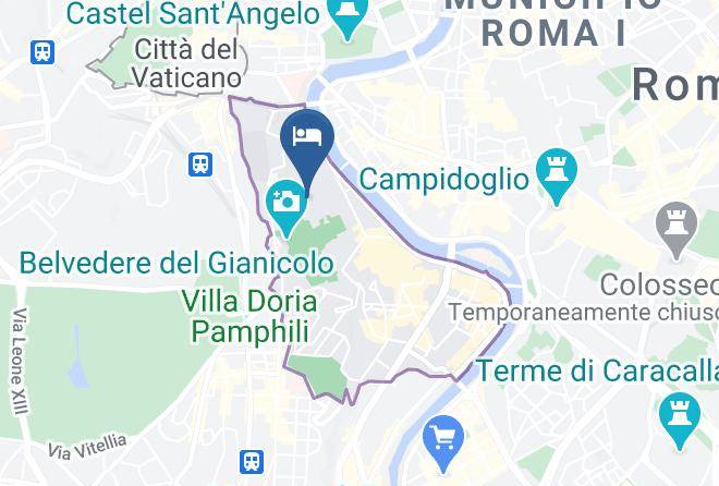 Rome - Horti 14 Borgo Trastevere Hotel Maps