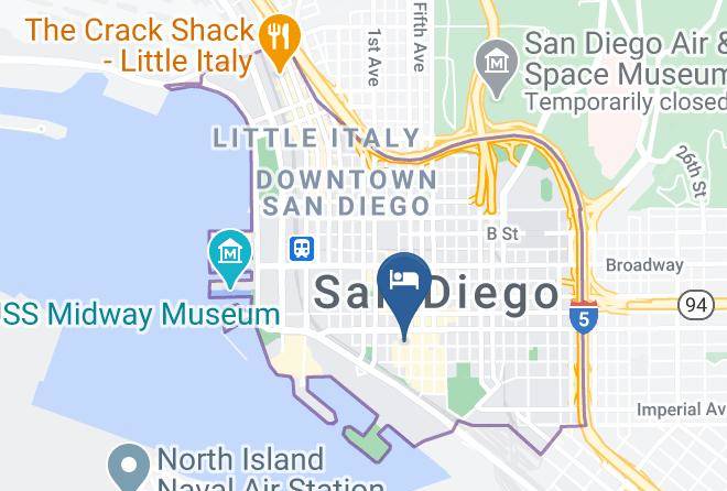 San Diego - Horton Grand Hotel Maps
