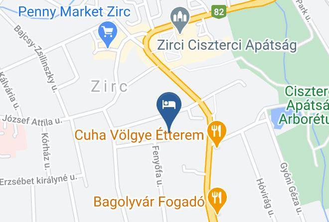 Zirc - Horvath Kert Vendeghaz Maps