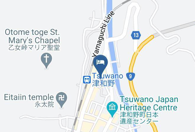 Tsuwano Townkanoashi District - Hoshi Ryokan Maps