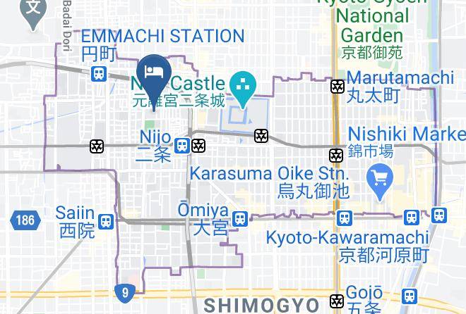 Kyoto City Nakagyo Ward - Hoshidsuki Kyomachi Maps