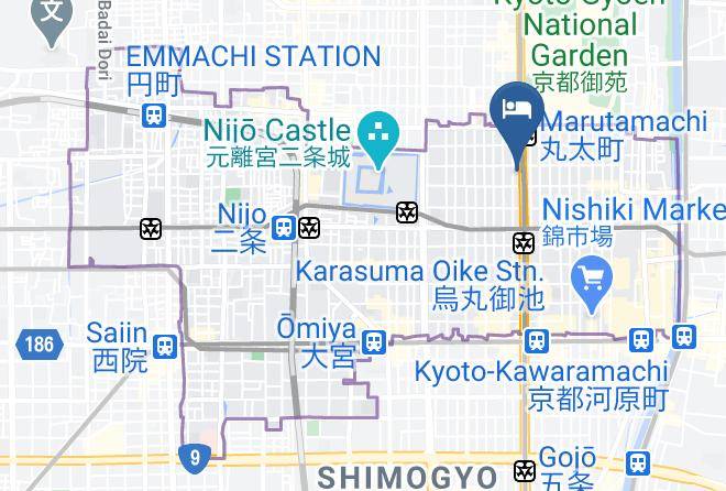 Kyoto City Nakagyo Ward - Hosoo Residence Maps