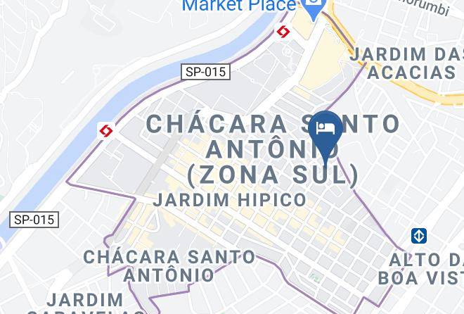 Sao Paulo Santo Amaro - Hospedagem Henri Dunant Maps