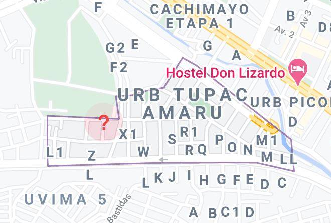 San Sebastian - Hospedaje Ancascahuana Maps
