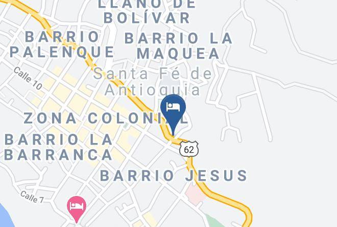 Santa Fe De Antioquia - Hospedaje Aquel Almendro Maps