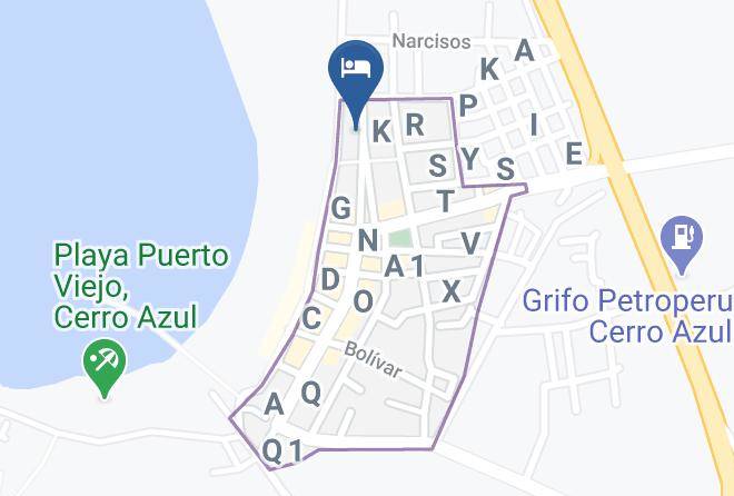 Hospedaje Arena Blanca Map