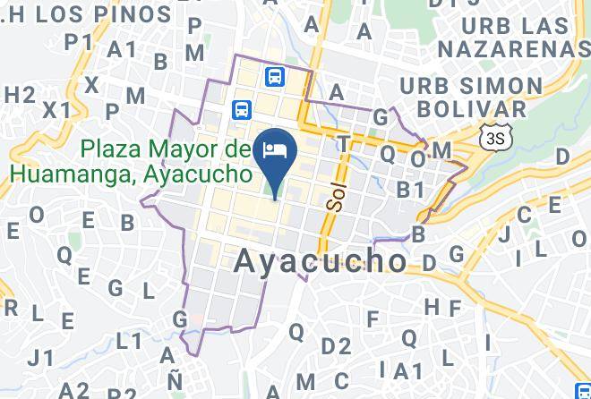 Huamanga - Hospedaje Arequipa Maps
