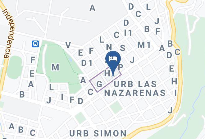 Huamanga - Hospedaje Aruba Maps