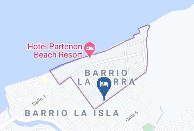 La Ceiba - Hospedaje Brisas Del Caribe Maps