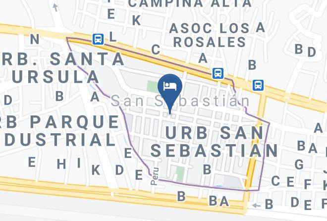San Sebastian - Hospedaje Callejon Maps