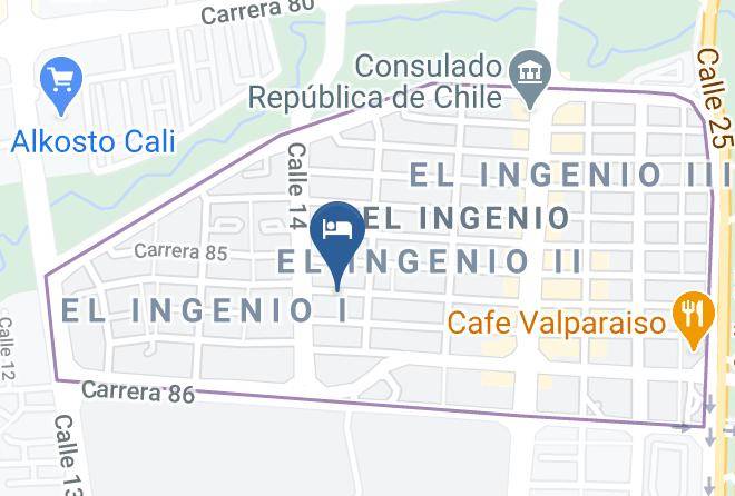 Cali - Hospedaje Caney Sede Ingenio Maps