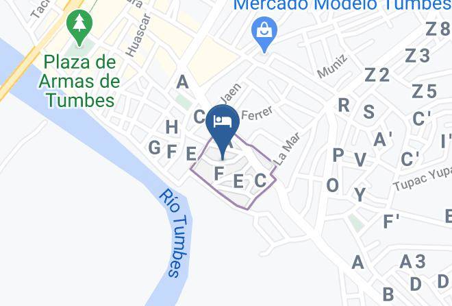 Tumbes - Hospedaje Carlos Maps