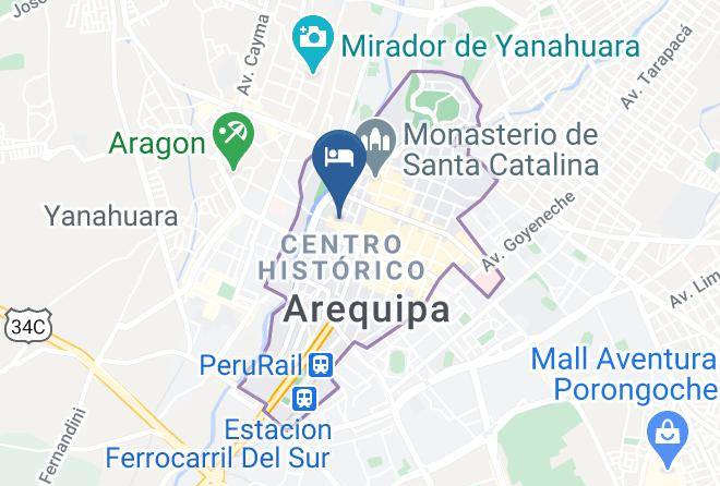 Arequipa - Hospedaje Casona Bolognesi Maps