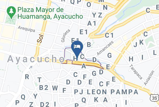 Huamanga - Hospedaje Castilla Maps