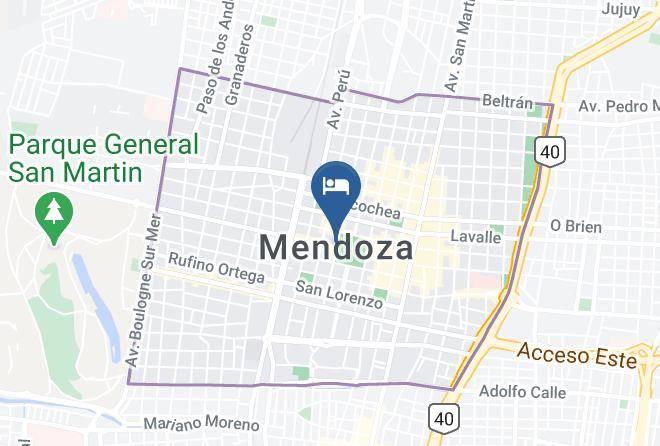 Mendoza - Hospedaje Cecilia Maps
