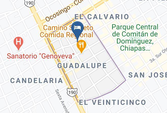Comitan De Dominguez - Hospedaje Corazon Maps
