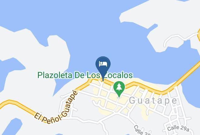 Guatape - Hospedaje Cristal Del Lago Maps