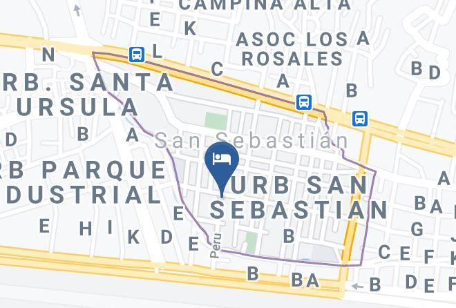 San Sebastian - Hospedaje Don Juan Maps