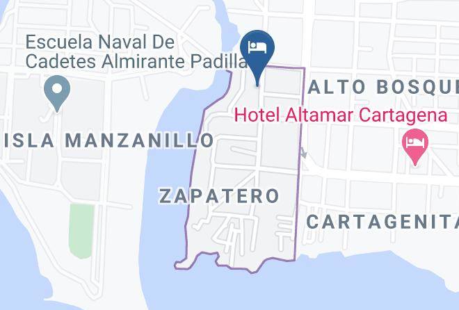 Cartagena De Indias - Hospedaje El Carretero Maps