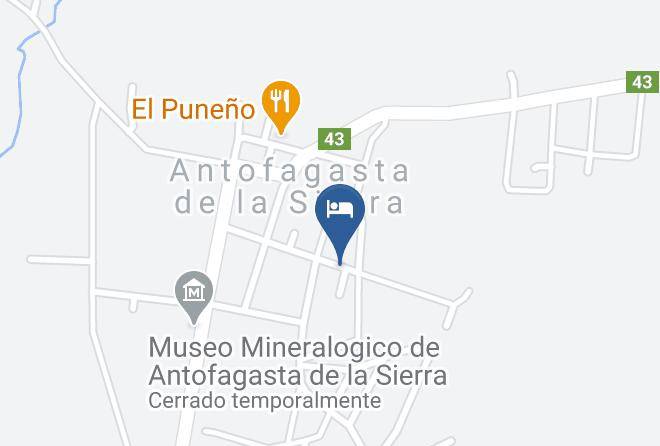 Antofagasta De La Sierra - Hospedaje El Coplero Maps