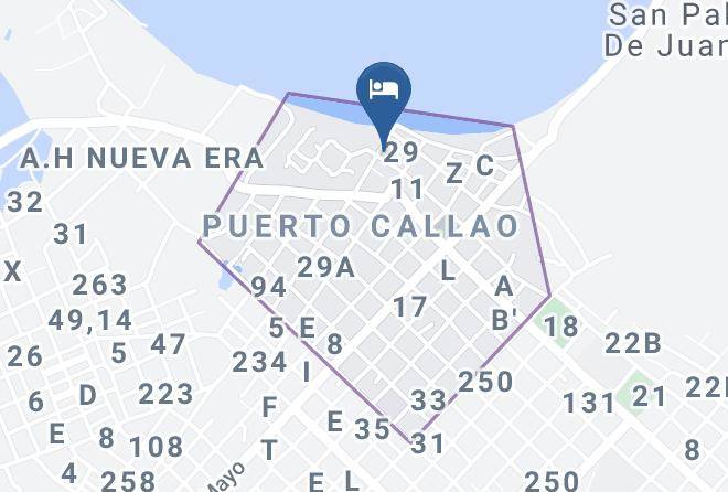 Coronel Portillo - Hospedaje El Delfin Maps