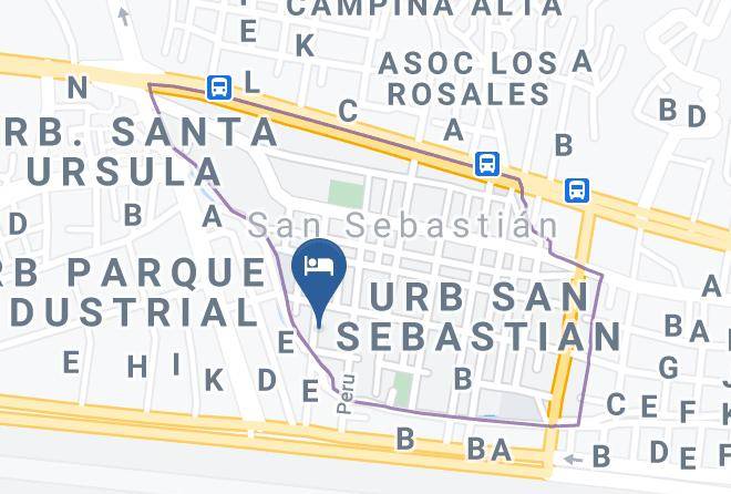 San Sebastian - Hospedaje El Encanto Maps
