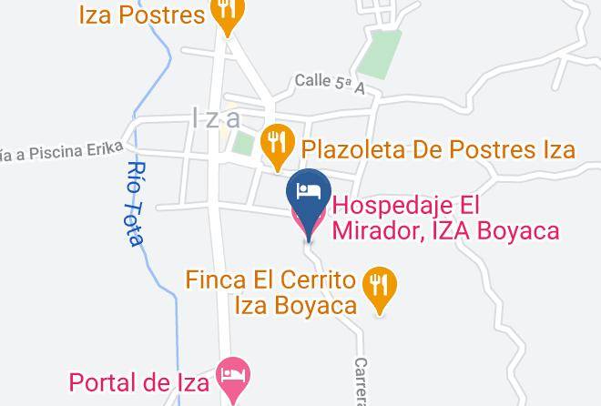 Iza - Hospedaje El Mirador Iza Boyaca Maps
