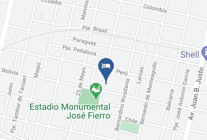 Tucuman City - Hospedaje El Paititi Maps
