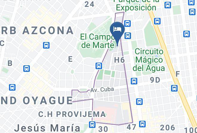 Jesus Maria - Hospedaje El Quijote Maps