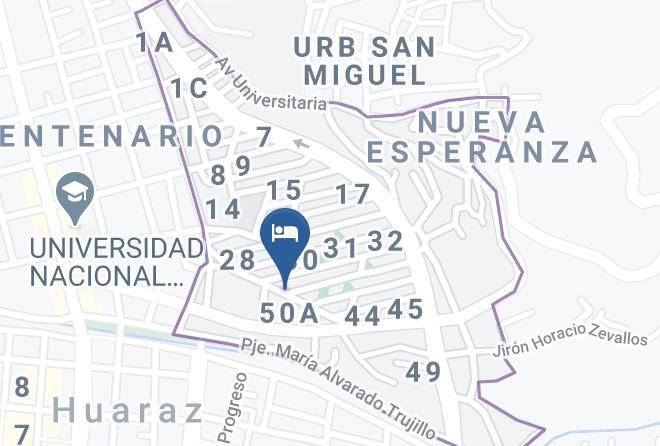 Huaraz - Hospedaje Gran Chavin Maps