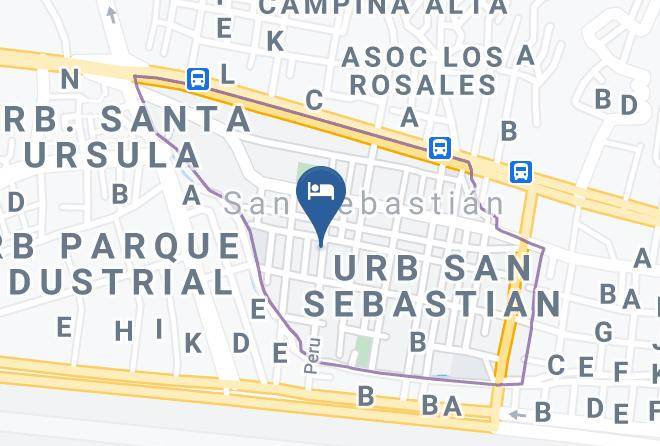 San Sebastian - Hospedaje Incarroca Maps