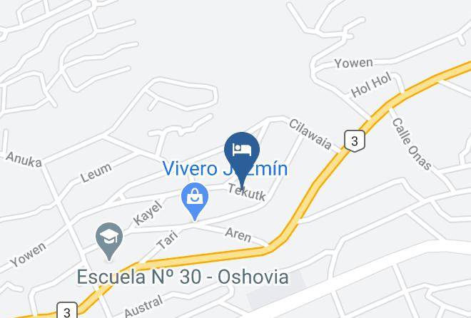 Ushuaia - Hospedaje Kaupen Maps