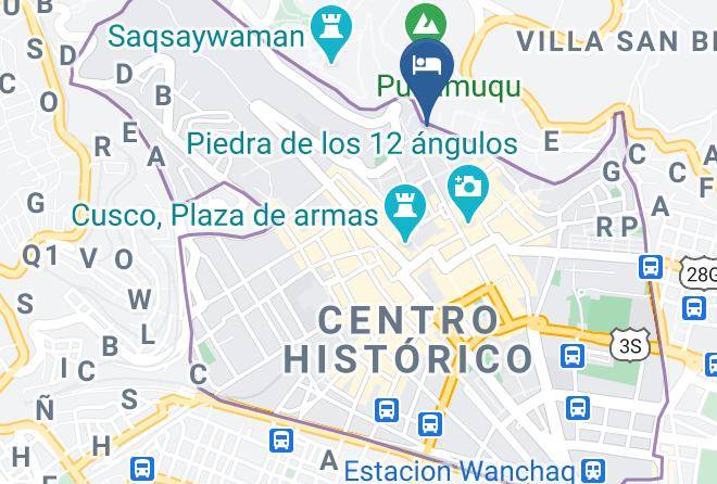 Cusco - Hospedaje La Cascada Sacsayhuaman Maps
