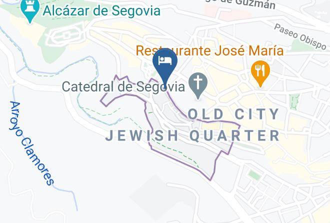 Segovia - Hospedaje La Juderia Maps