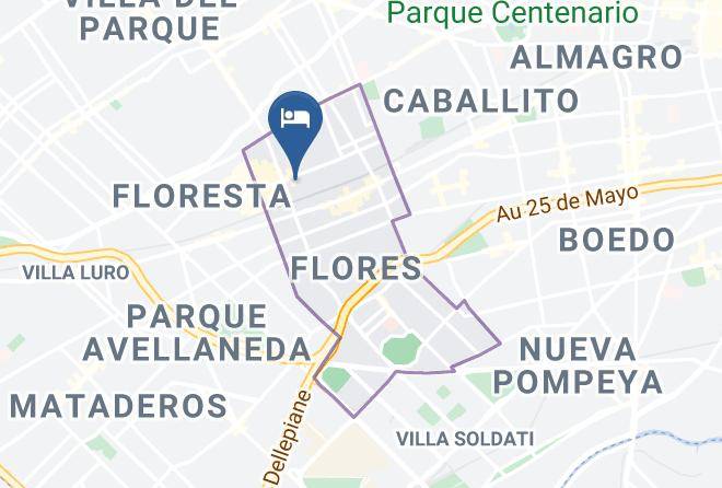 Buenos Aires - Hospedaje La Rana Maps