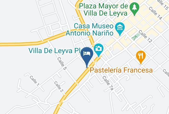 Villa De Leyva - Hospedaje La Santanta Maria De Leyva Maps