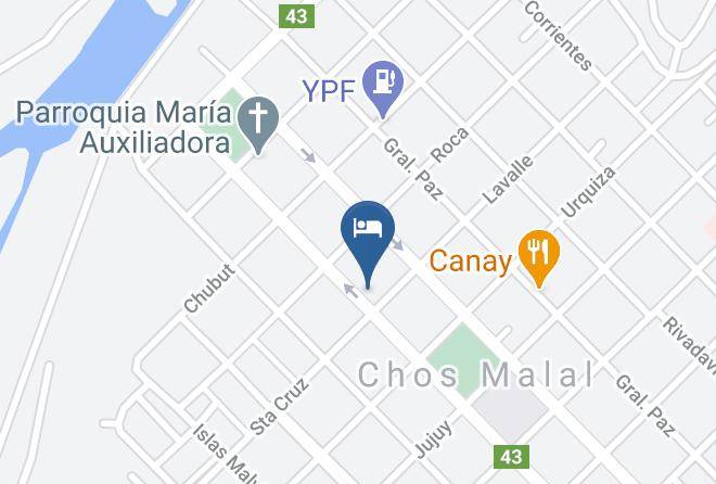 Chos Malal - Hospedaje Lemus Maps