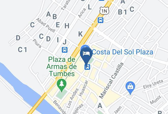 Tumbes - Hospedaje Los Vinedos Maps