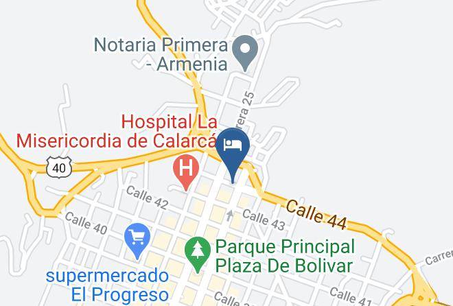 Calarca - Hospedaje Lubaguer Maps
