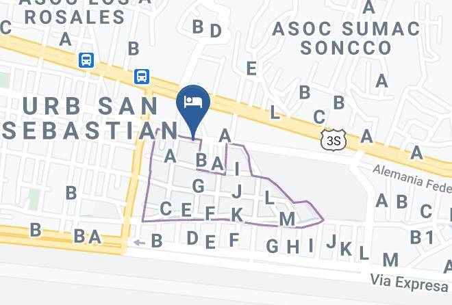 San Sebastian - Hospedaje Lucero Maps