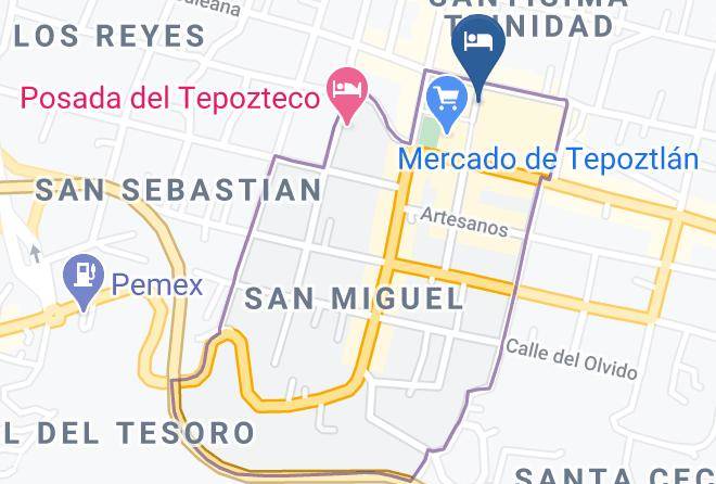 Tepoztlan - Hospedaje Noche Buena Maps