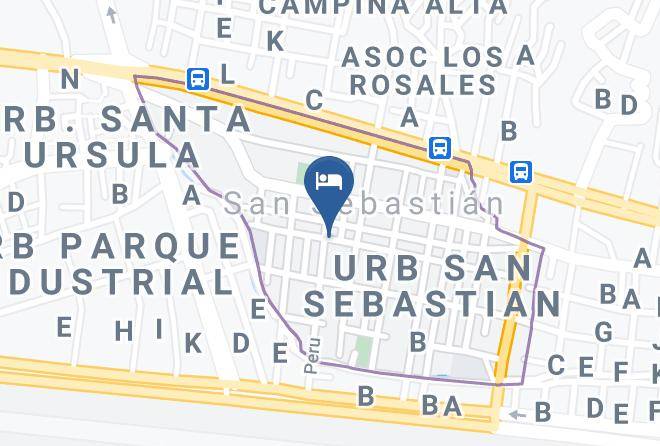 San Sebastian - Hospedaje Ollantays Maps