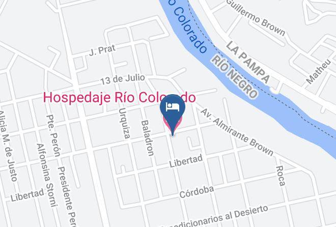 Pichi Mahuida - Hospedaje Rio Colorado Maps