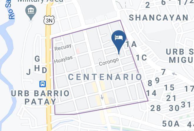 Huaraz - Hospedaje Santa Ana Maps