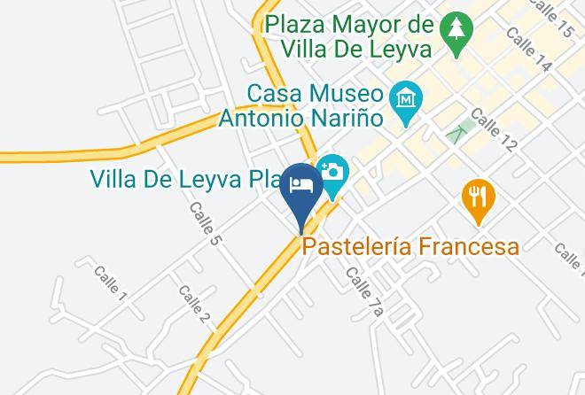 Villa De Leyva - Hospedaje Santa Clara Maps