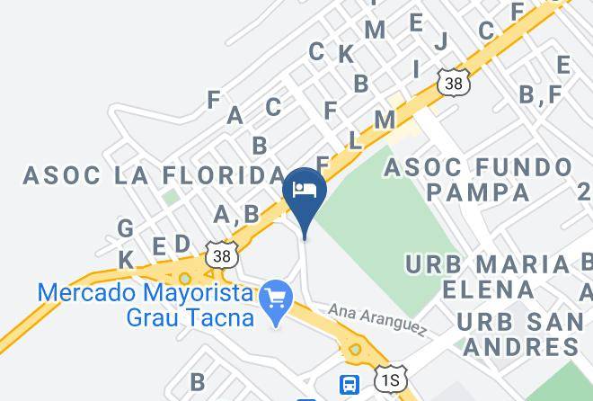 Tacna - Hospedaje Sudamericano Maps