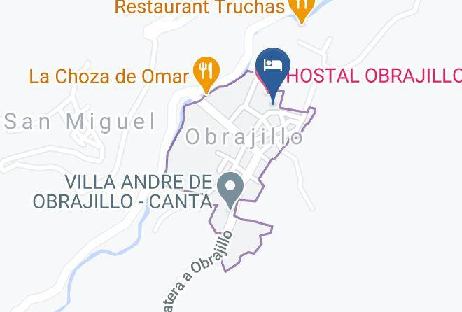Canta - Hospedaje Sumacwasi Maps