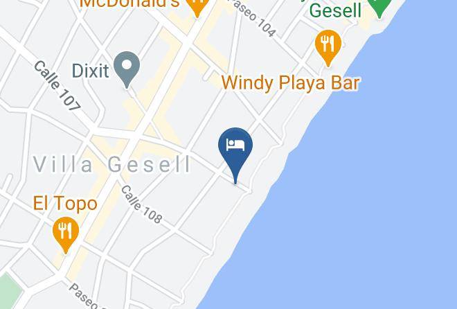 Villa Gesell - Hospedaje Toscana Maps