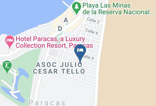 Pisco - Hospedaje White Sand Maps