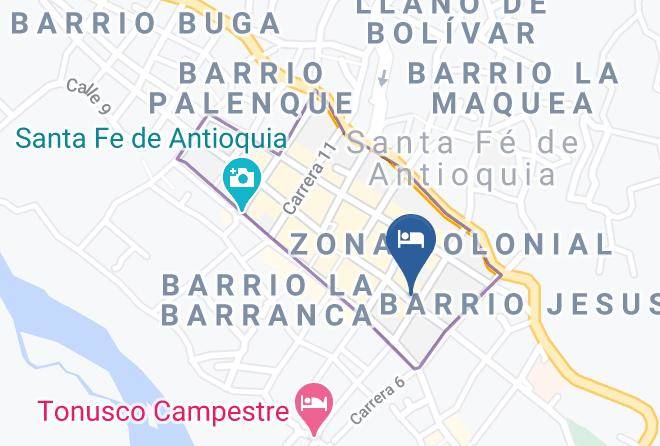 Santa Fe De Antioquia - Hospedaje Y Restaurante V I P Maps